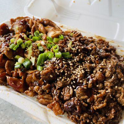 Chicken and Beef Teriyaki Bowl