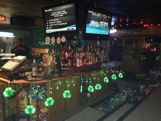 The St. Patty's Day View of the bar! ;D