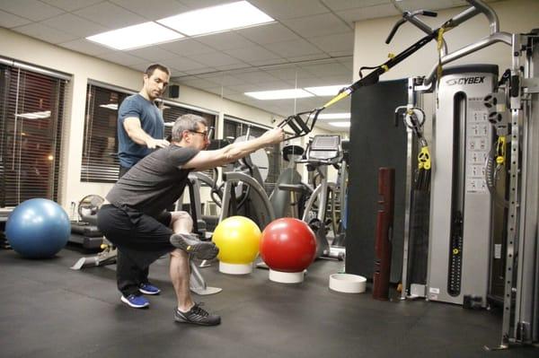 Dynamic warmups with the TRX