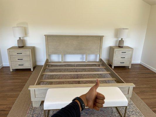 Assembling a whole bedroom