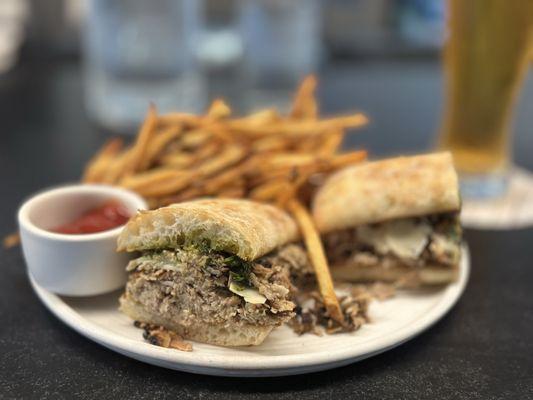 Porchetta Sandwich (not sure why this isn't permanently on the menu--it's incredible)