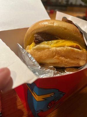 Supposed Mr Beast Impossible Burger. It smells like roadkill.