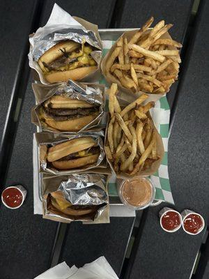 Oklahoma Burger and fries