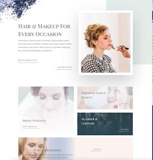 Hair & MakeUP Website Design