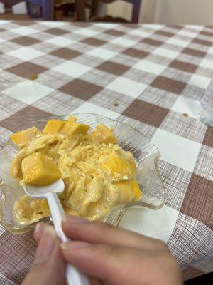 Mango ice
