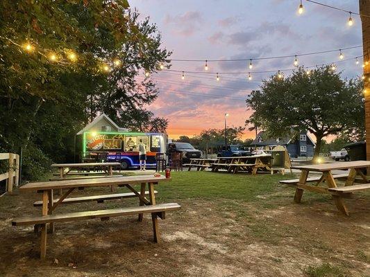 Sunset, food-truck, good tunes and good times at Brewha