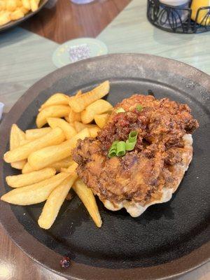 Chicken and waffles