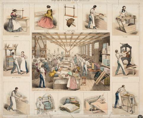 An early 19th century French industrial bookbindery