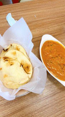 Butter Chicken Curry with Naan