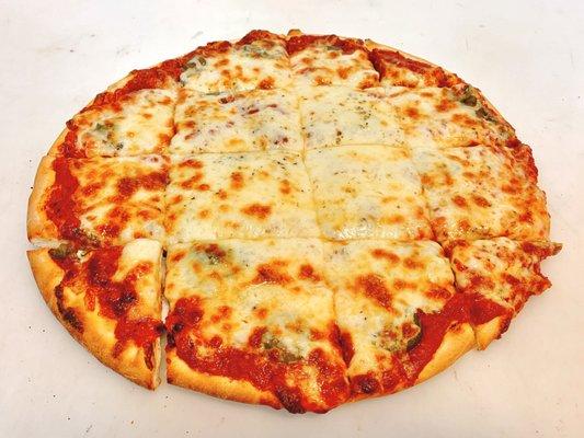 Thin Crust Cheese Pizza with Jalapeno