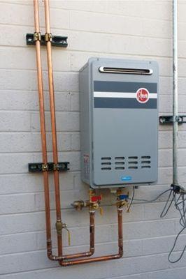 New tankless water heater.