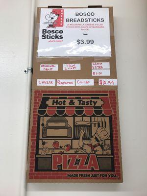 Don't feel like making lunch or dinner? Order our original or thin crust pizza over the phone for pick up!