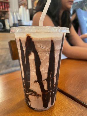 Chocolate nut crunch milk frappe