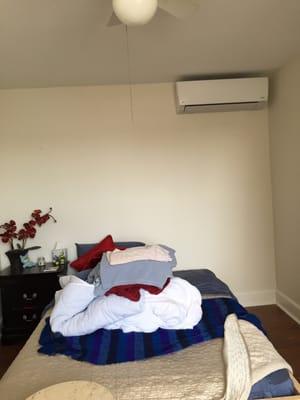 This is a wall mount unit for the guest bedroom