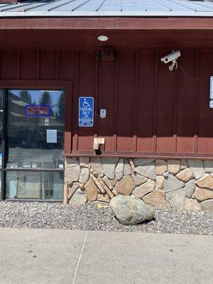 Handicap parking space that we aren't allowed to use, even with a handicap placard...