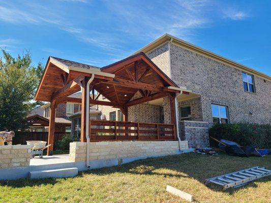 3 sided gable patio in Mckinney Tx.