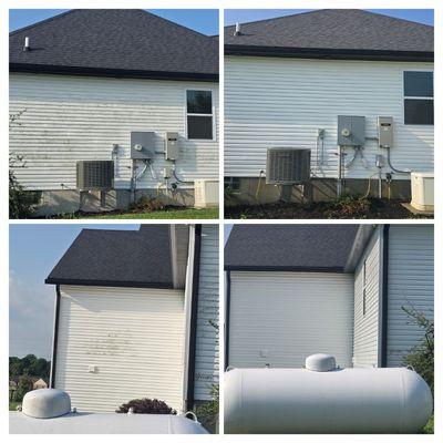 House Wash Barn wash and Brush removal.