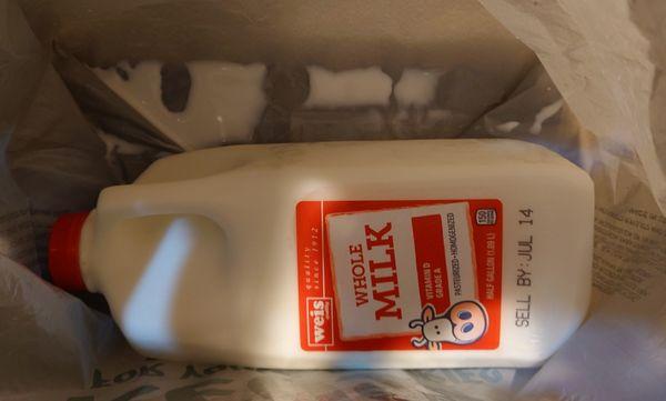 Weis Milk carton