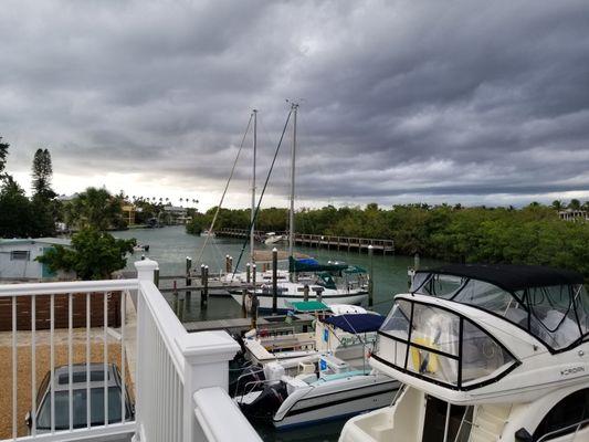 Looking down the channel