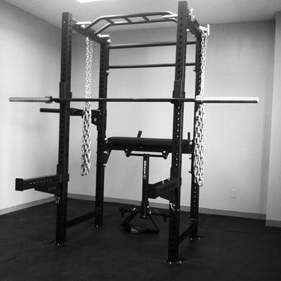 Squat rack for training clients