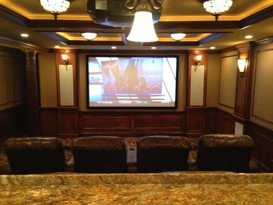 Home Theater we installed in Sparta,NJ