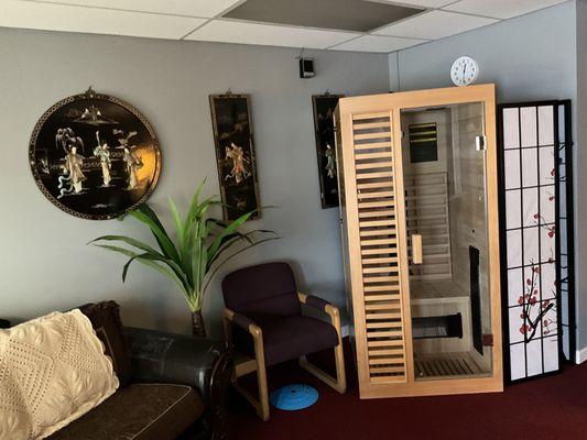 We have a sauna!
Enjoy an additional 20 minutes free in the sauna with a 60 minute massage. 80 minutes total