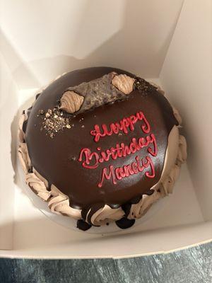 Chocolate Cannoli CakeChocolate