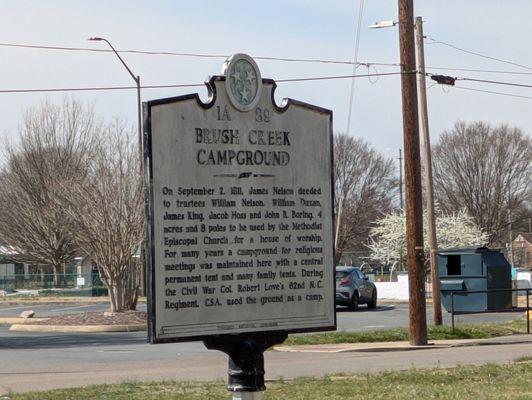 Brush Creek Campground Historical Marker, Johnson City
