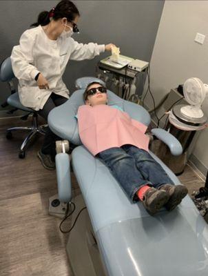 The kids feel super cool in the glasses