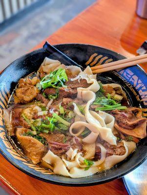 Handmade Noodle Beef Soup! Yes!!