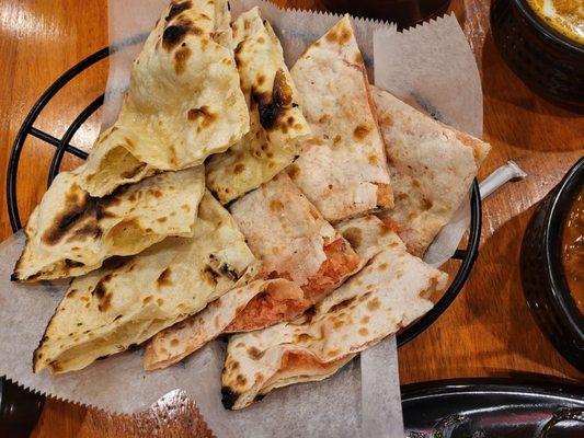 Peshawari naan and butter naan.
