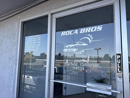 Customer entrance to offices.