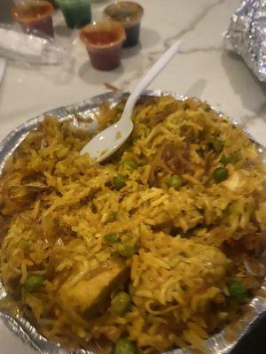 Peas?!?!?! This biryani was trash