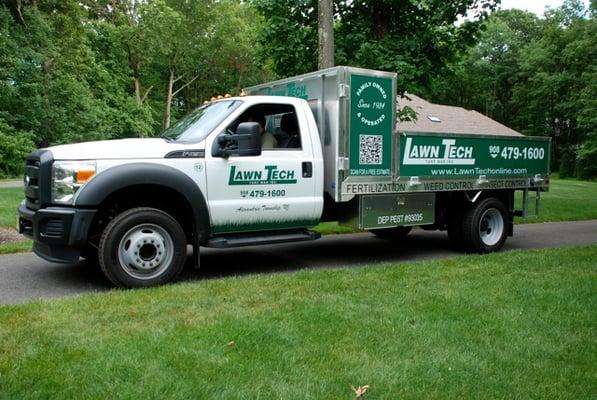 Lawn Tech lawn care service truck