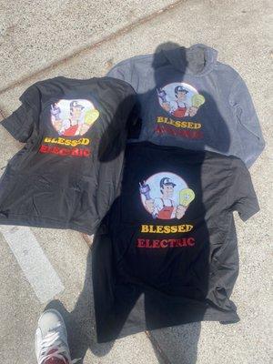 Percy makes all my t shirts with my company logo