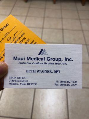 Beth Wagner, DPT - Maui Medical Group
