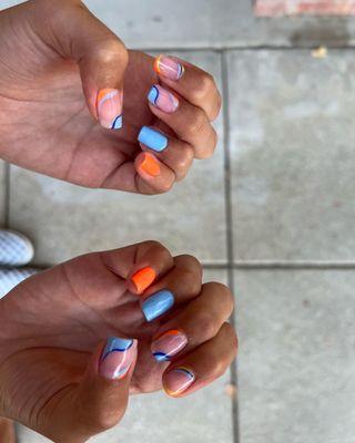 Life is colorful, and also nails