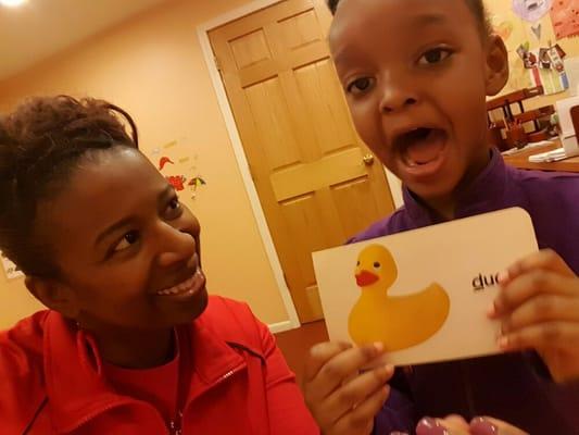 Visual feedback to reach placement goals....so much fun to be had at Communication Is The Key!