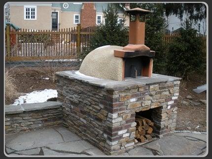 The Italian imported Forno Bravo pizza ovens that we install.