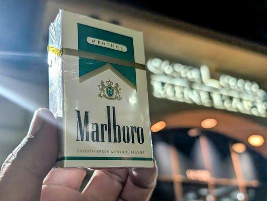 Menthol cigarettes $17.50