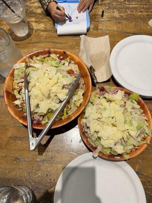 Large vs Small salad