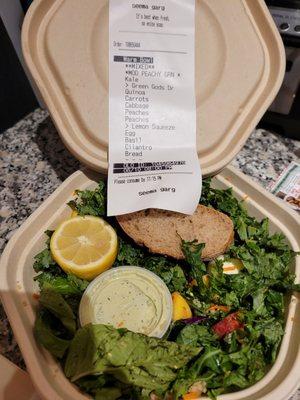 Salad dressing not mixed