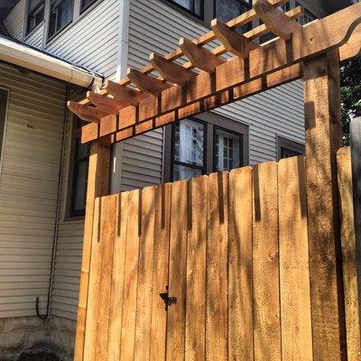 Decorative custom fence gate