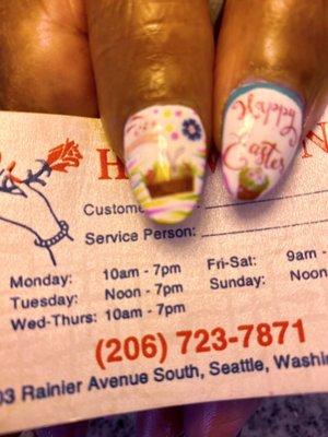 Nails done by Vivian