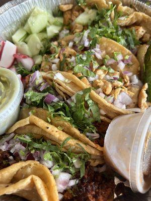 Sausage and Chicken Tacos