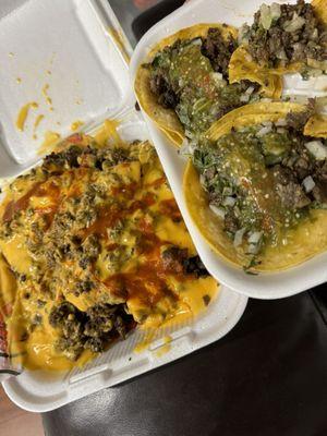 Nachos and tacos