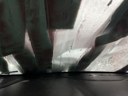 Getting the grime off.