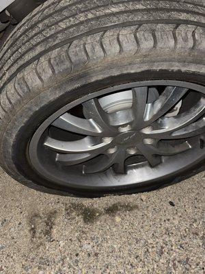 My busted tire