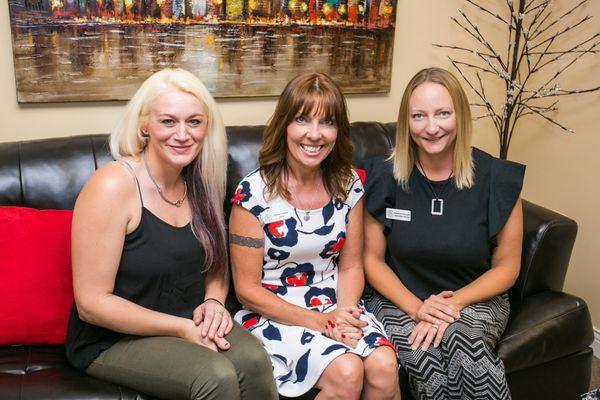 Shelley and her team in the beginning