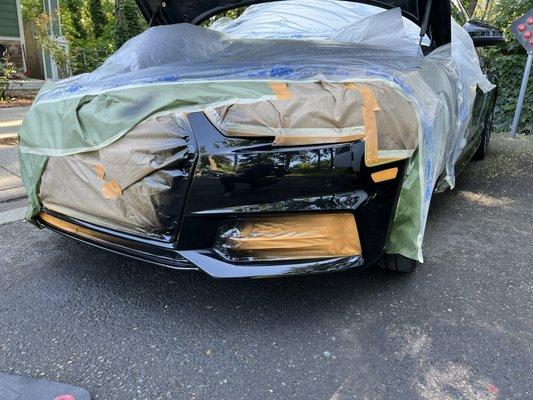 2025 Audi fixed and paint front bumper before